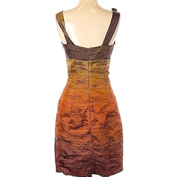 NWOT! RUCHED SATIN PARTY DRESS! - Picture 3 of 3